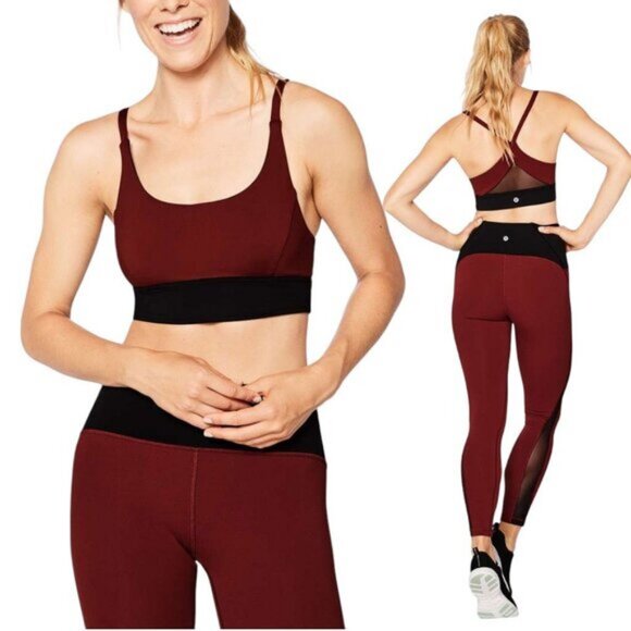 Lululemon Train Times Bra In Oxidized / Black Size 2 - Picture 1 of 7